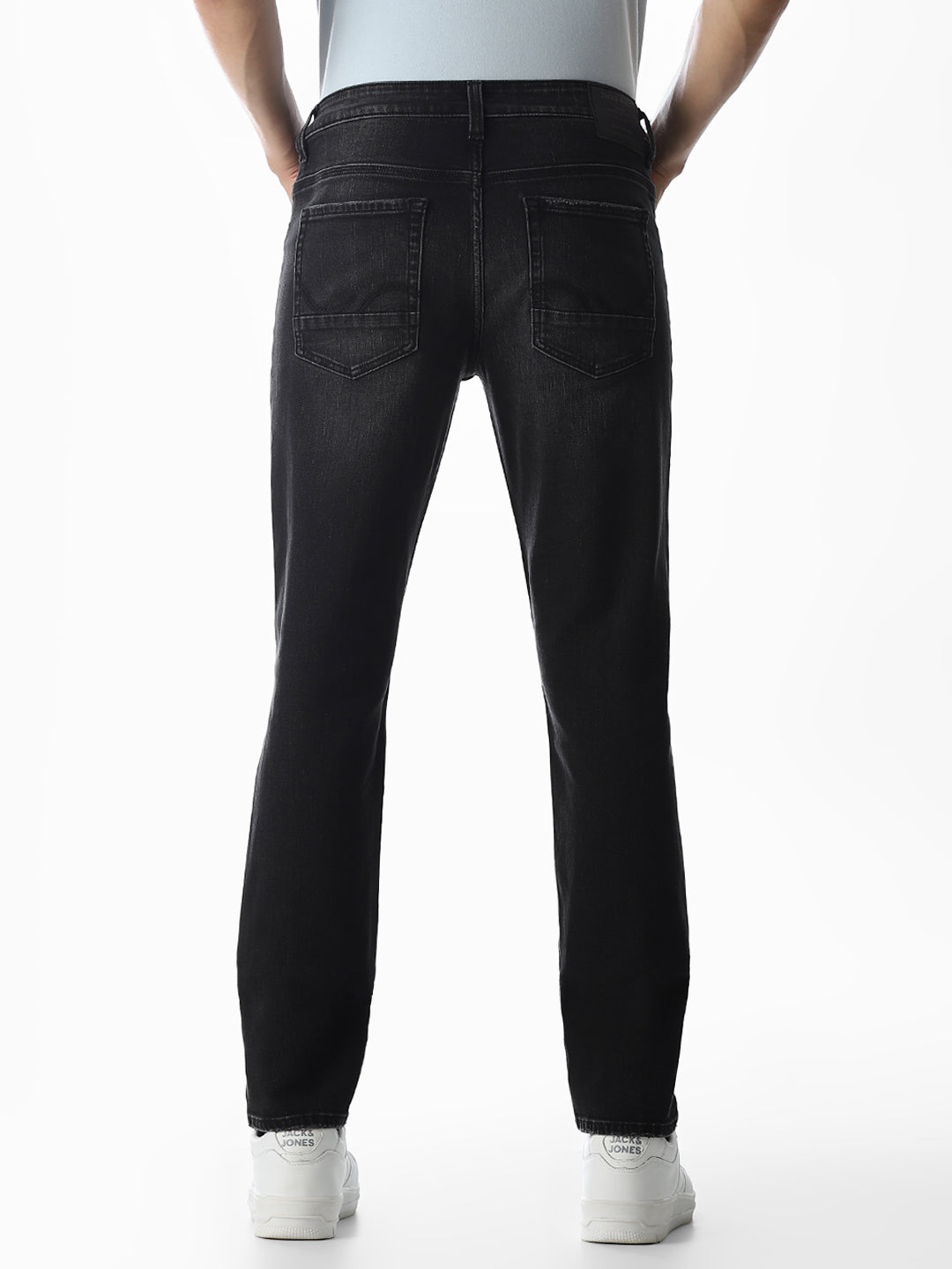 Distressed Glenn Slim Fit Jeans - Black