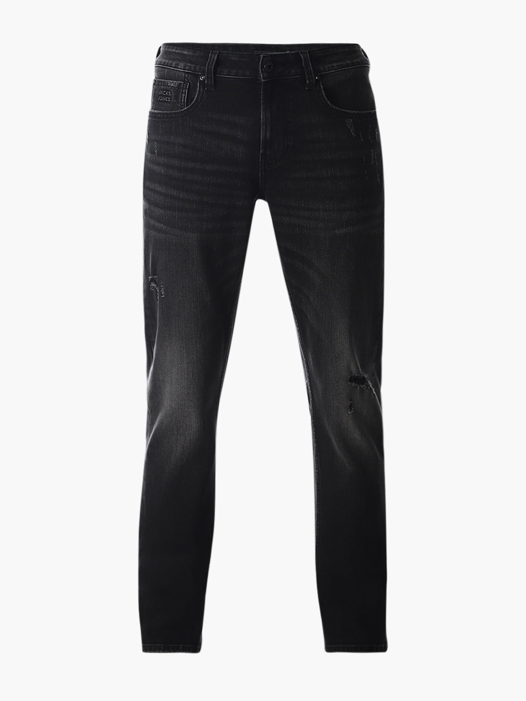 Distressed Glenn Slim Fit Jeans - Black