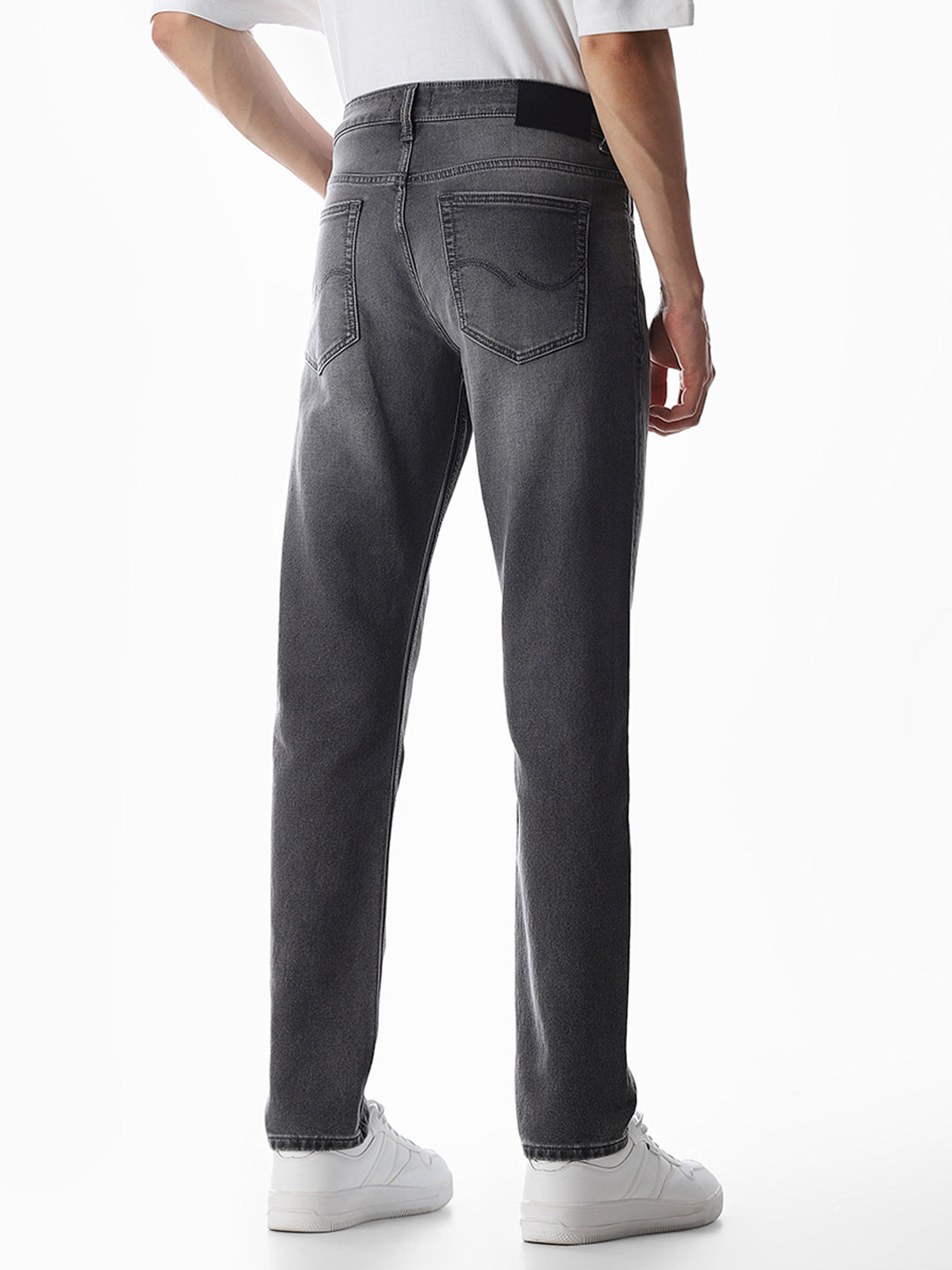 Grey 5 Pocket Glenn Slim Fit Jeans