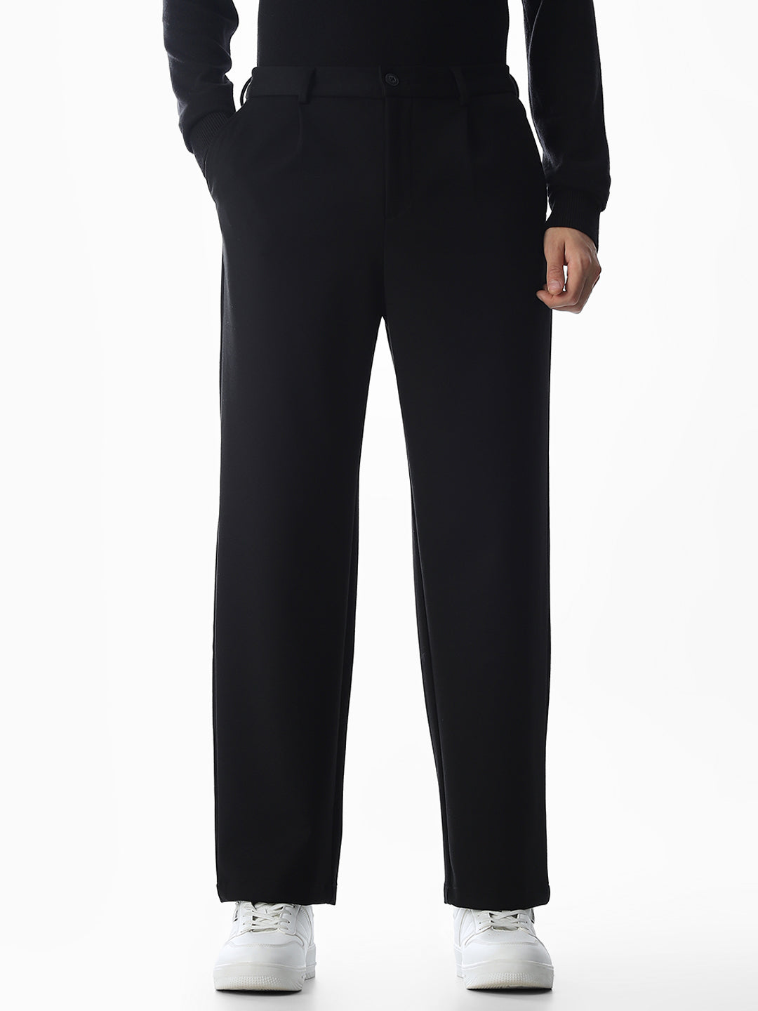 Black Loose Fit Pants - 34/32