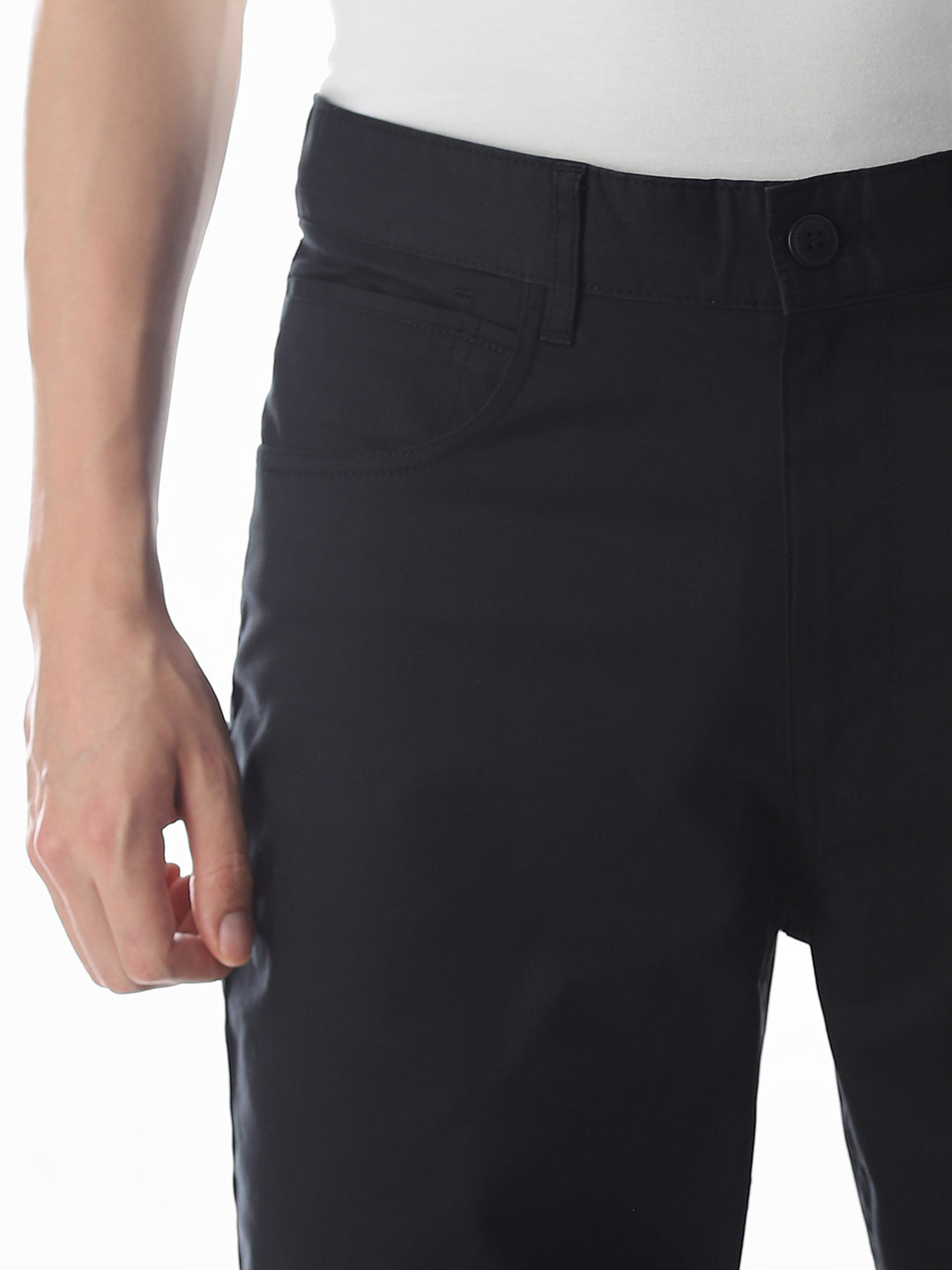 Black Regular Fit Pants