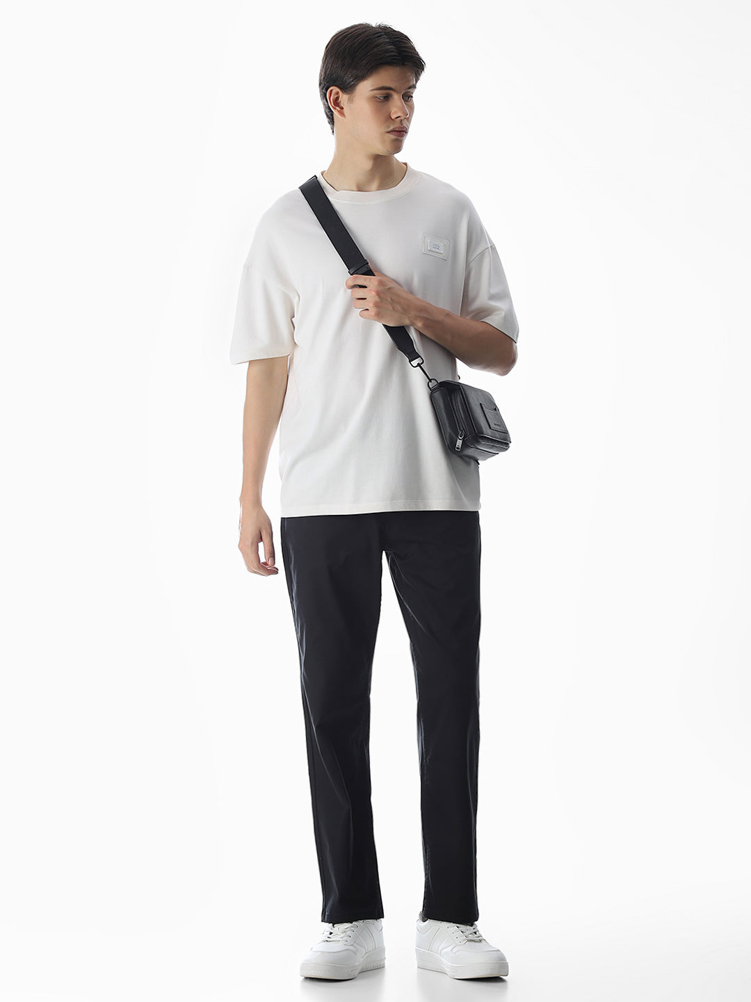 Black Regular Fit Pants