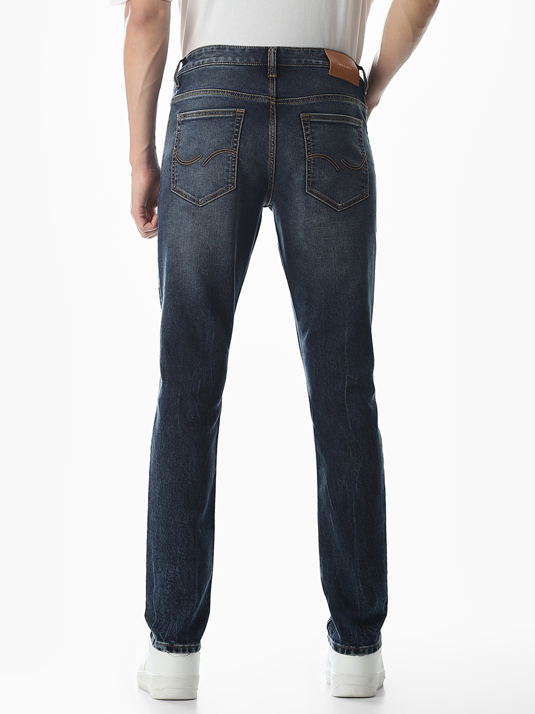 5 Pocket Glenn Slim Fit Jeans - Medium Blue