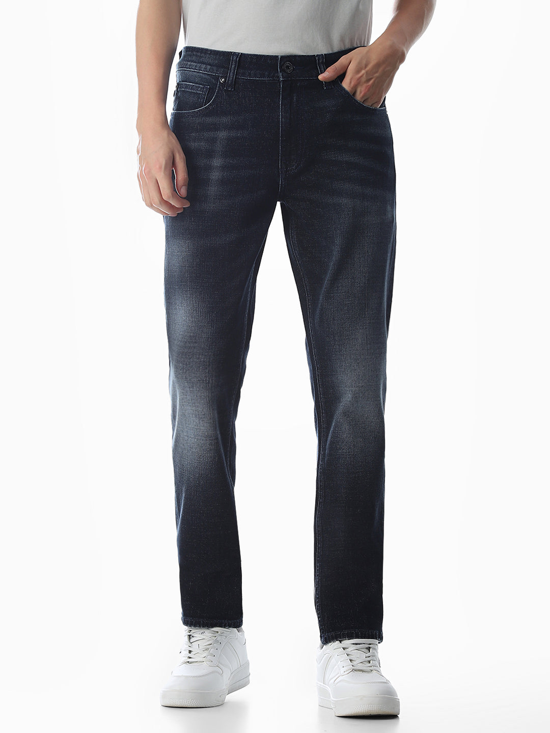 5 Pocket Ben Skinny Fit Jeans - Dark Blue