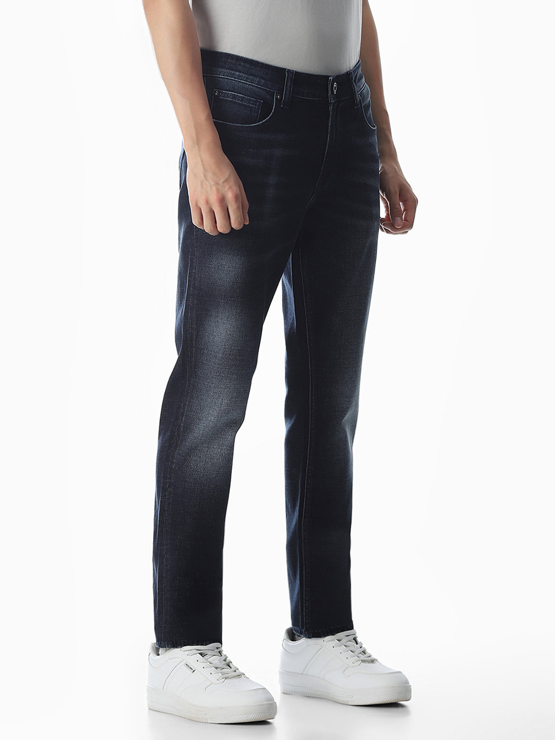 5 Pocket Ben Skinny Fit Jeans - Dark Blue
