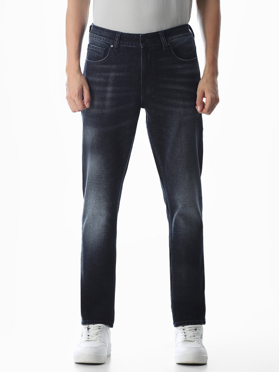 5 Pocket Ben Skinny Fit Jeans - Dark Blue