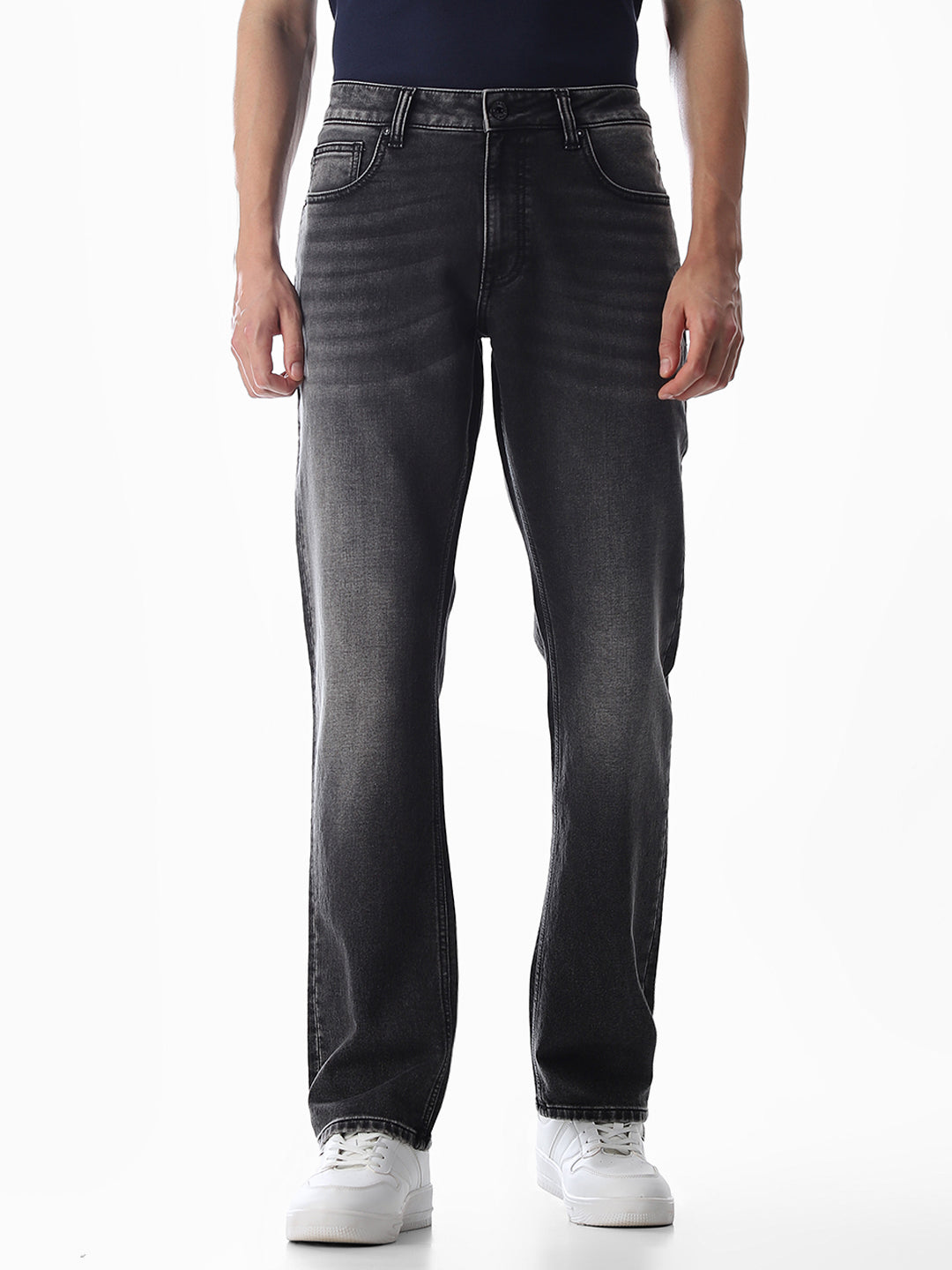 Dark Grey Clark Regular Fit Jeans - 28/30
