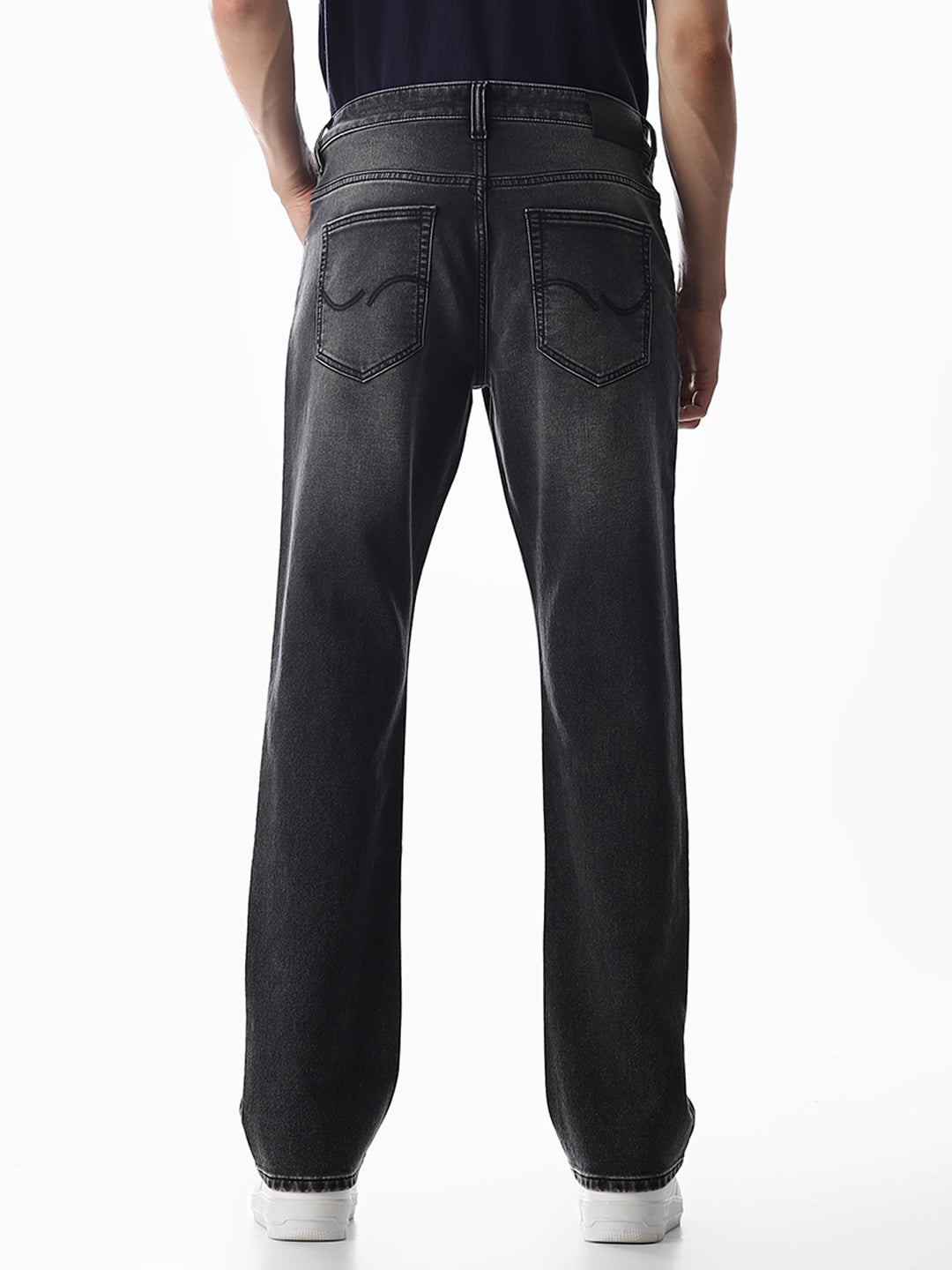 Dark Grey Clark Regular Fit Jeans