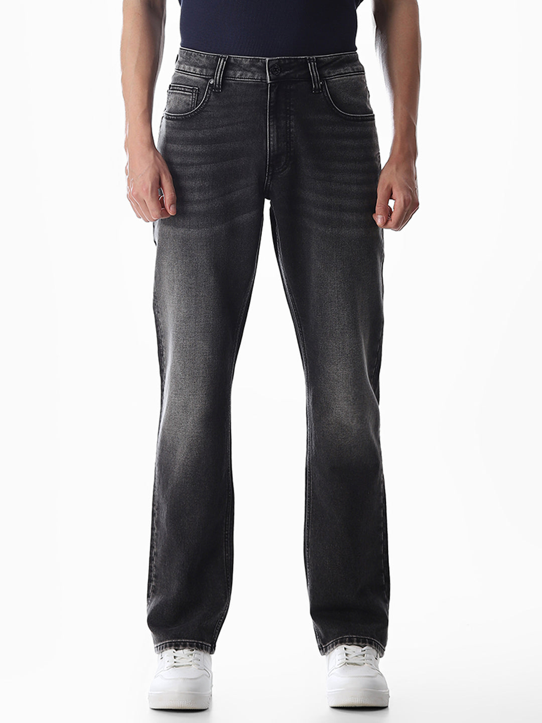 Dark Grey Clark Regular Fit Jeans