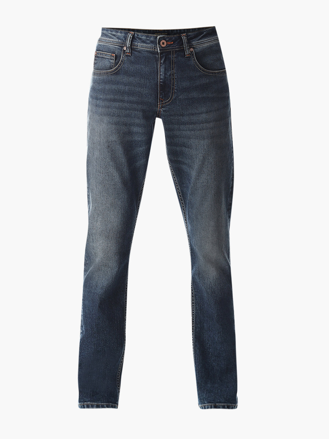 Washed Glenn Slim Fit Jeans - Medium Blue