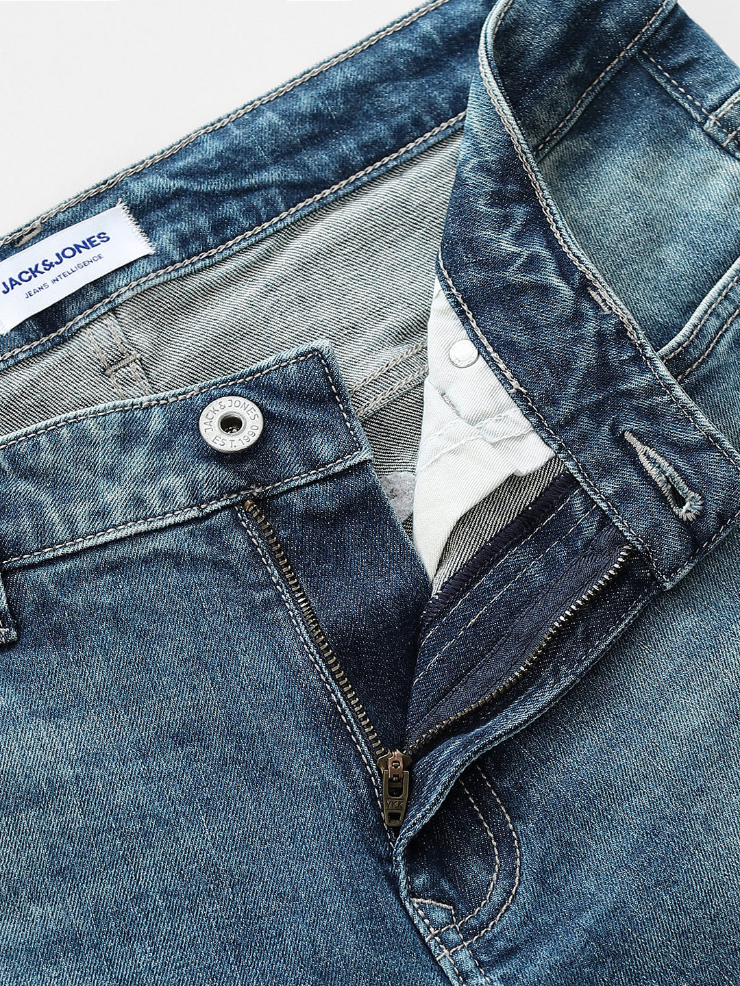 5 Pocket Ben Skinny Fit Jeans - Light Blue