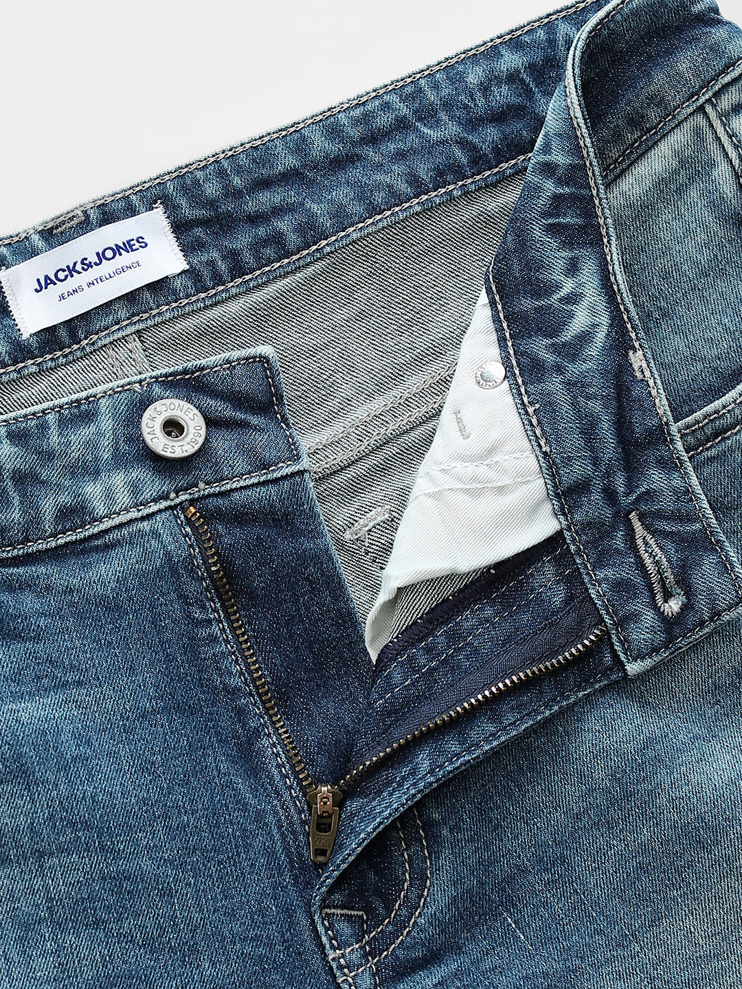 Washed Glenn Slim Fit Jeans - Light Blue