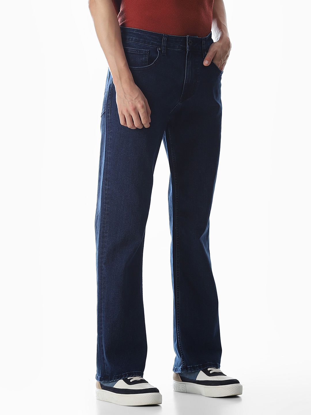 High Rise Cliff Bootcut Jeans - Dark Blue
