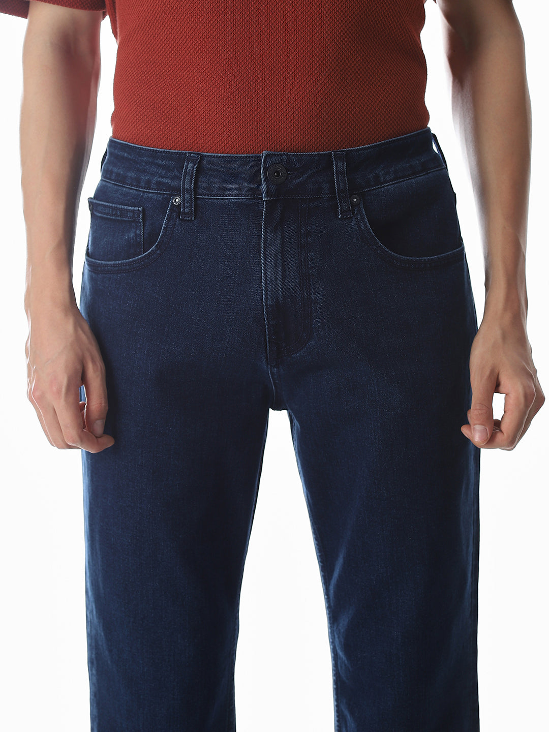 High Rise Cliff Bootcut Jeans - Dark Blue