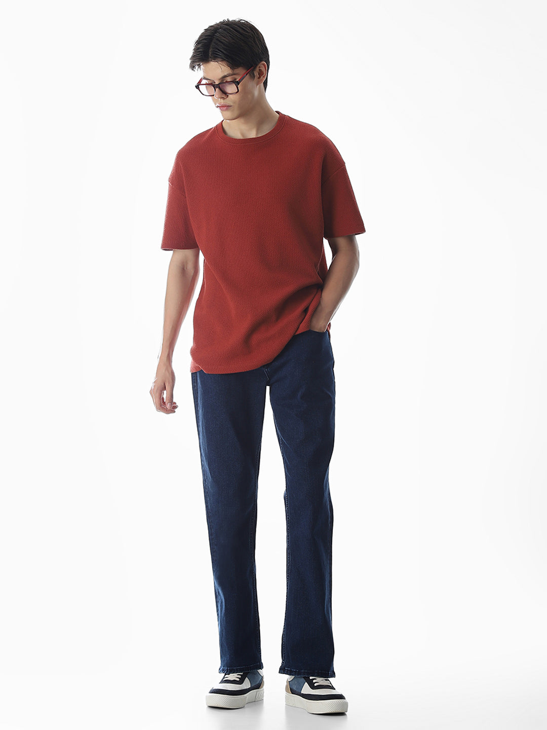 High Rise Cliff Bootcut Jeans - Dark Blue