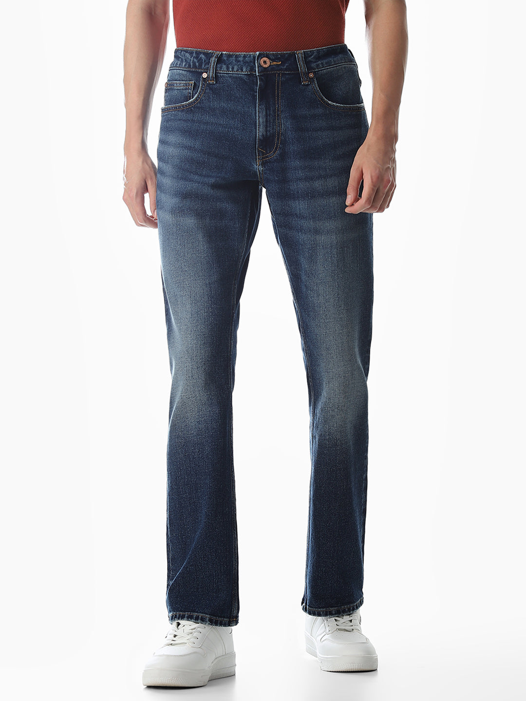 Clark Regular Fit Jeans - Medium Blue