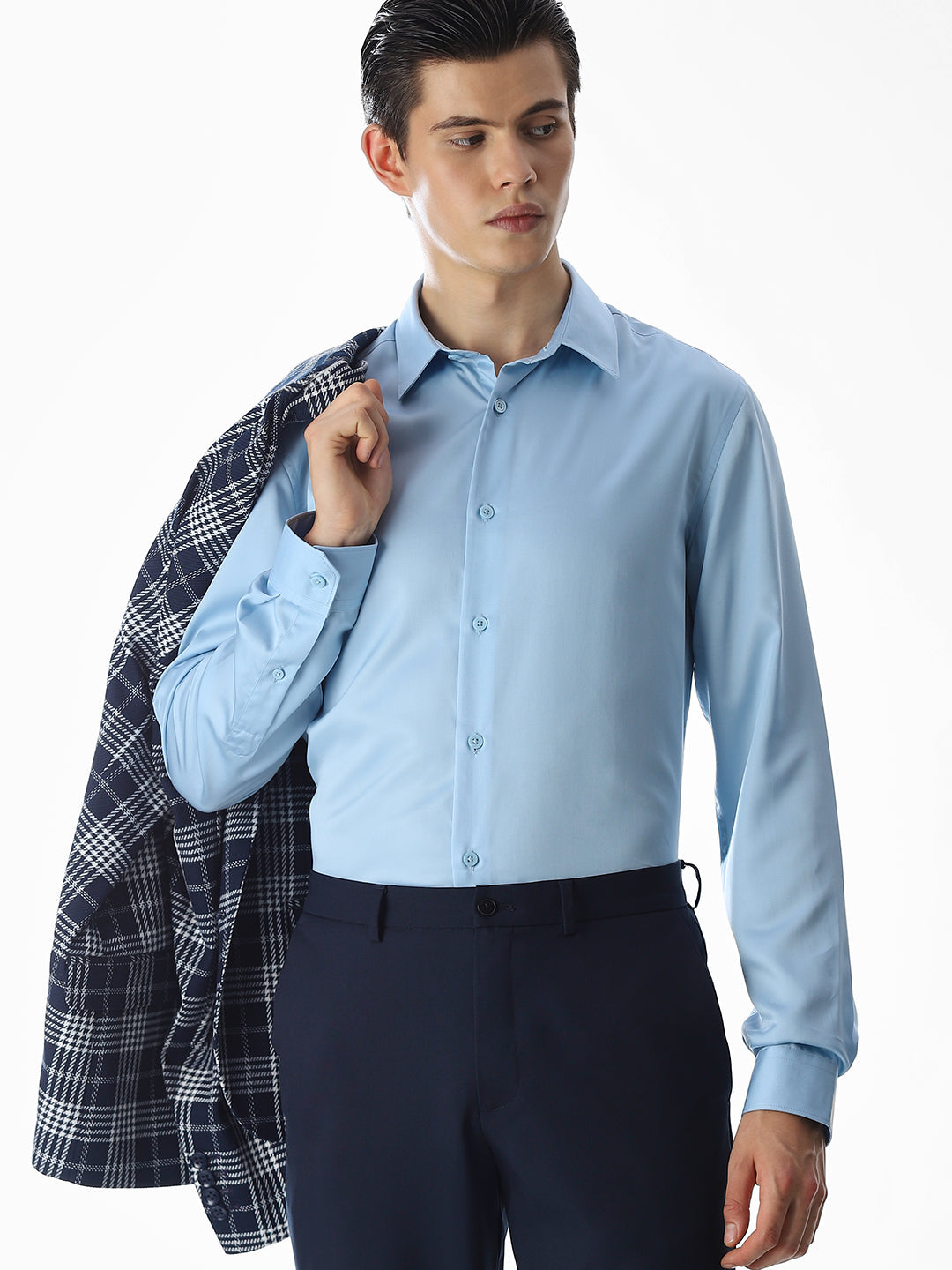 Light Blue Tencel Formal Shirt