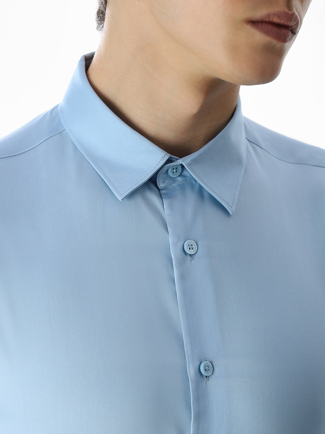 Light Blue Tencel Formal Shirt