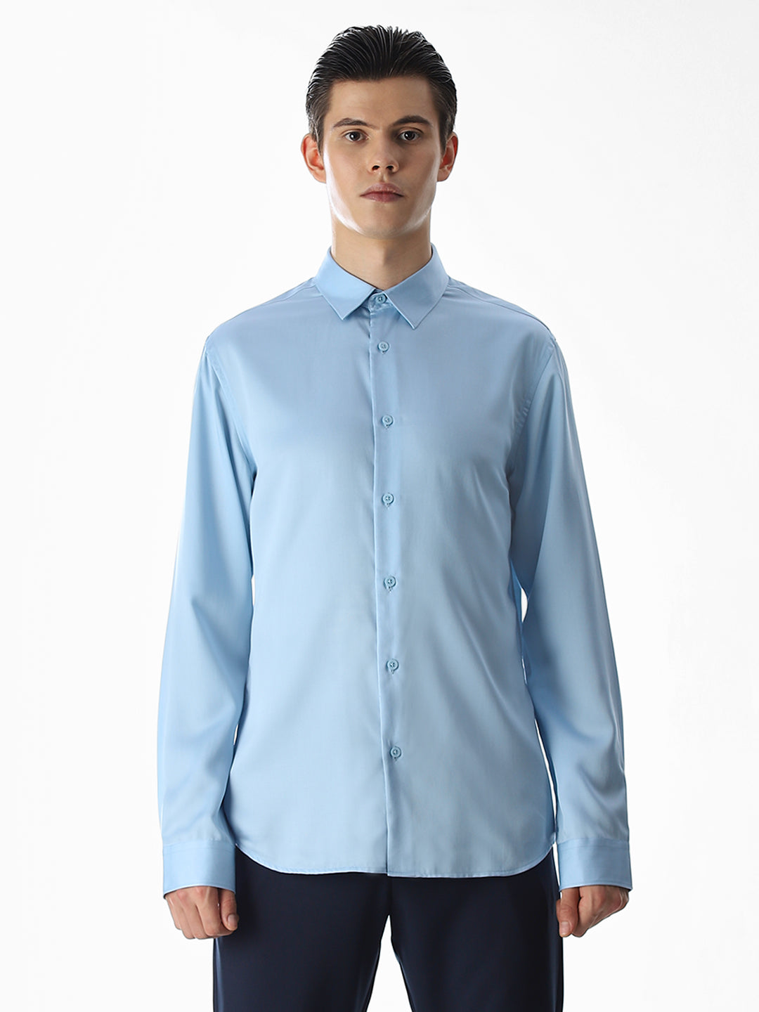 Light Blue Tencel Formal Shirt