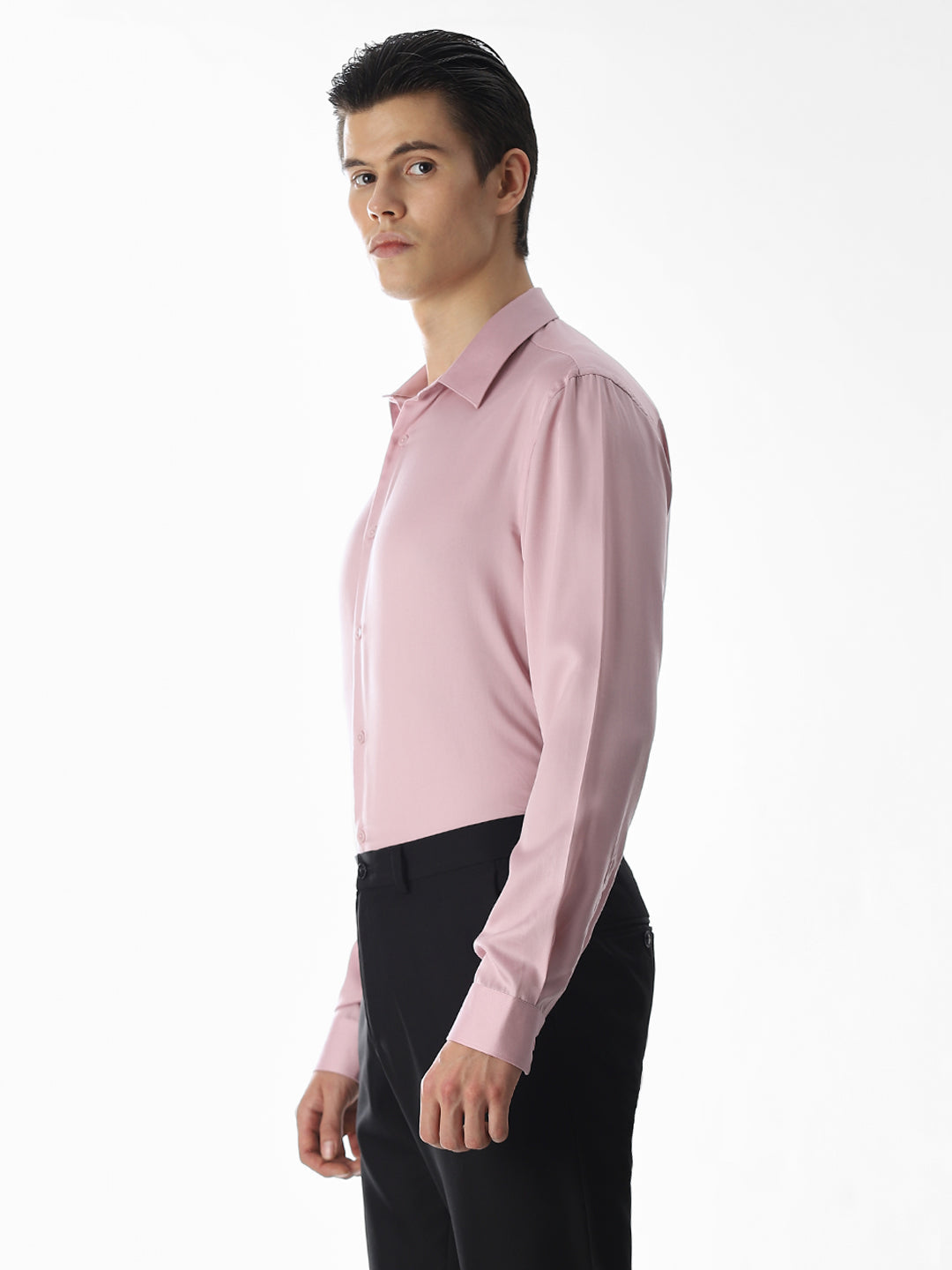 Pink Tencel Formal Shirt