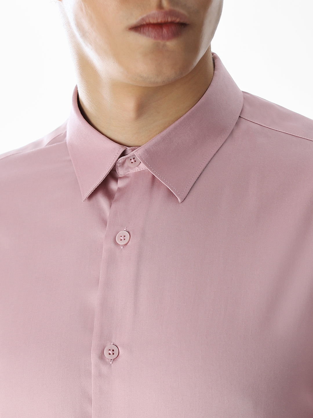 Pink Tencel Formal Shirt