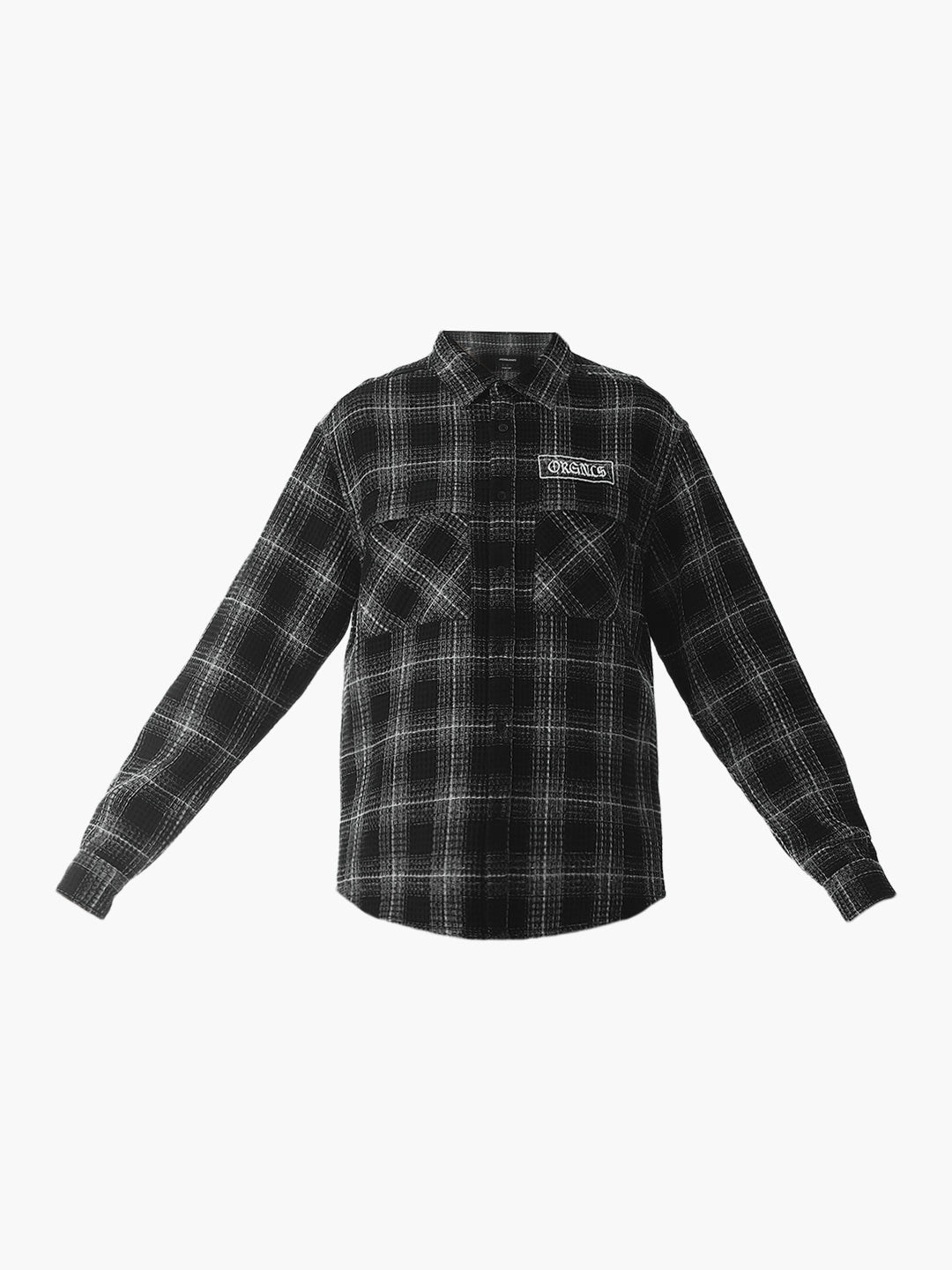 Regular Fit Check Shirt - Black