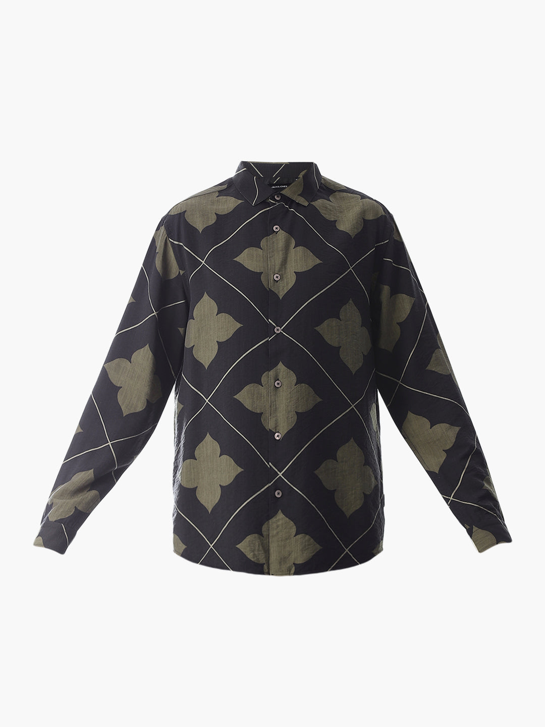 Slim Fit Printed Short Sleeves Shirt