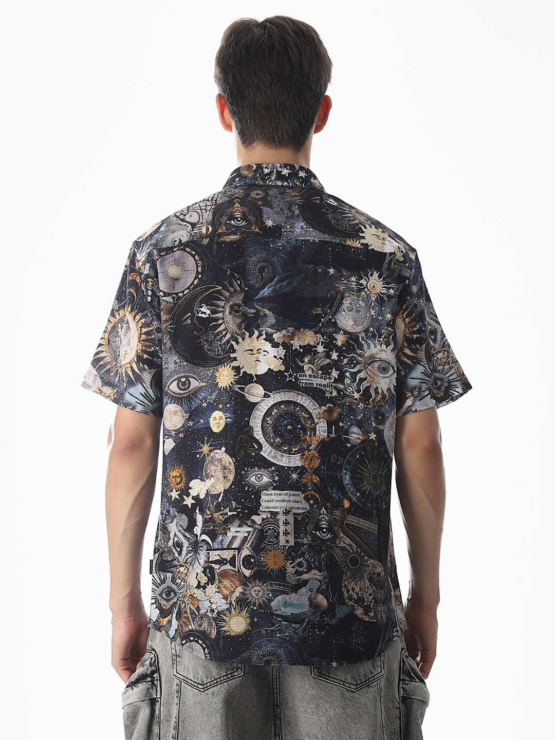 Abstract Print Comfort Fit Shirt