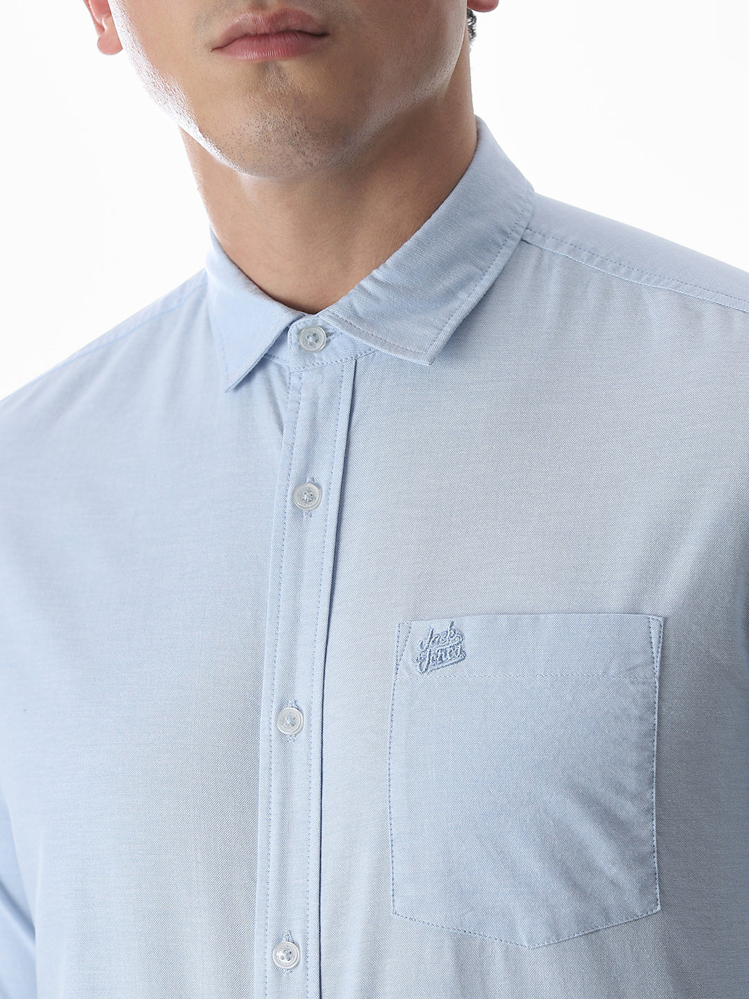 One Patch Pocket Slim Fit Shirt - Blue