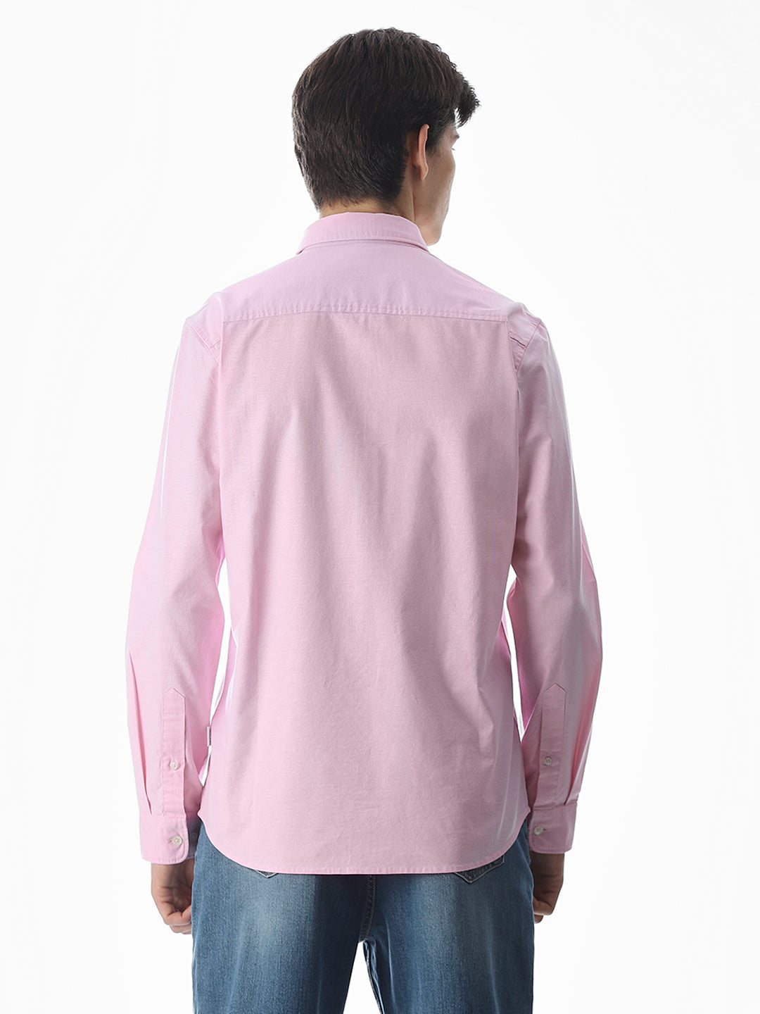 One Patch Pocket Slim Fit Shirt - Pink