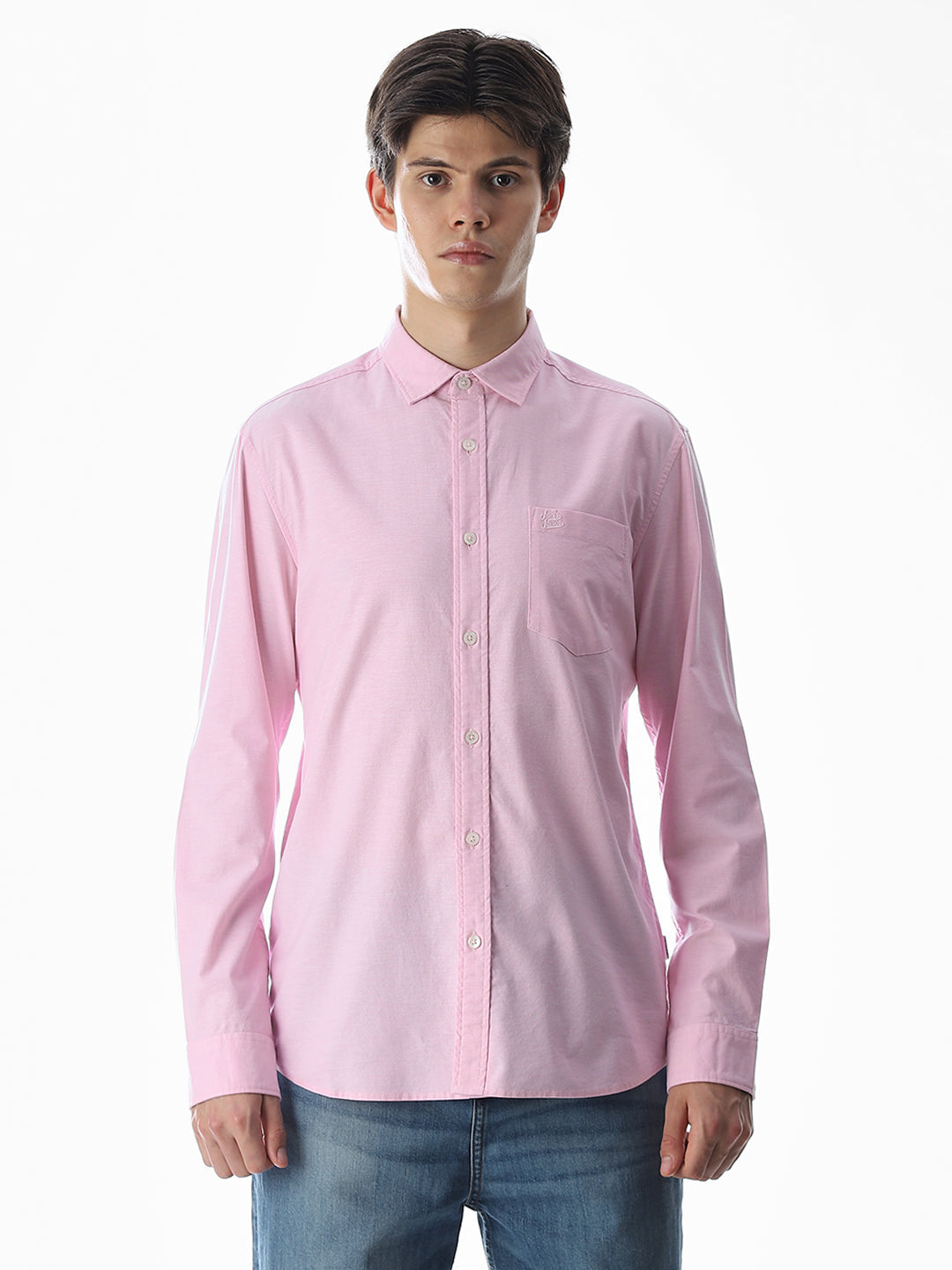 One Patch Pocket Slim Fit Shirt - Pink
