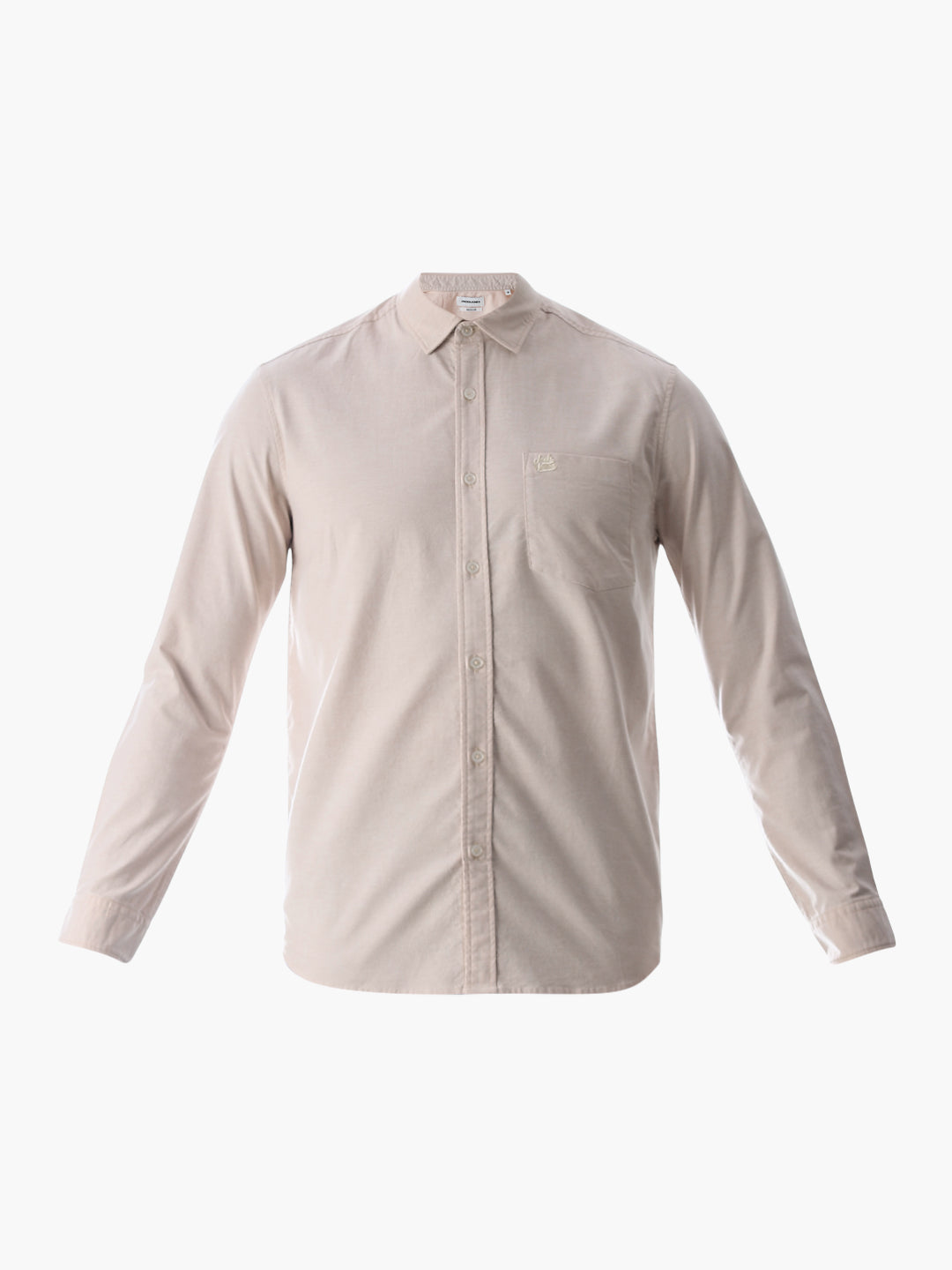 One Patch Pocket Slim Fit Shirt - Beige