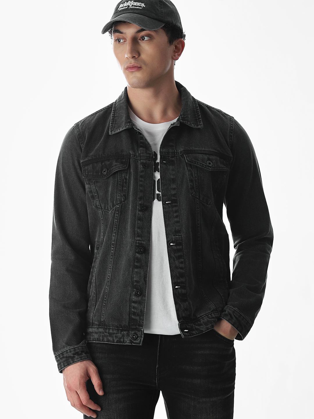 Chest Pocket Denim Jacket - XL