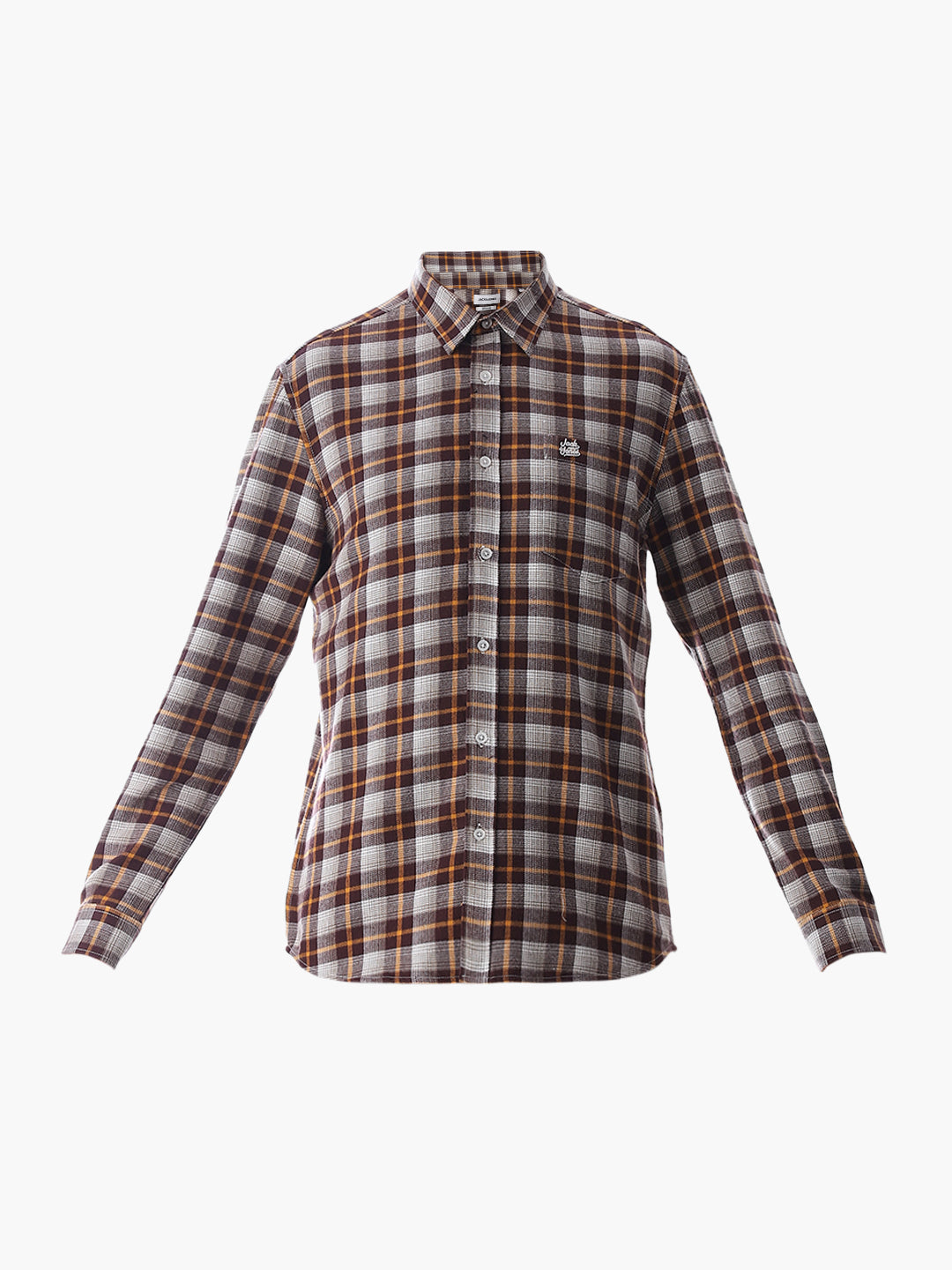 Regular Fit Check Shirt - Brown