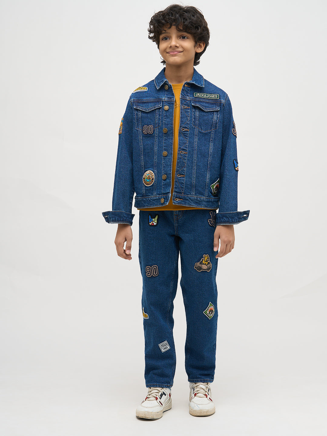 Boys Applique Print Loose Fit Jeans