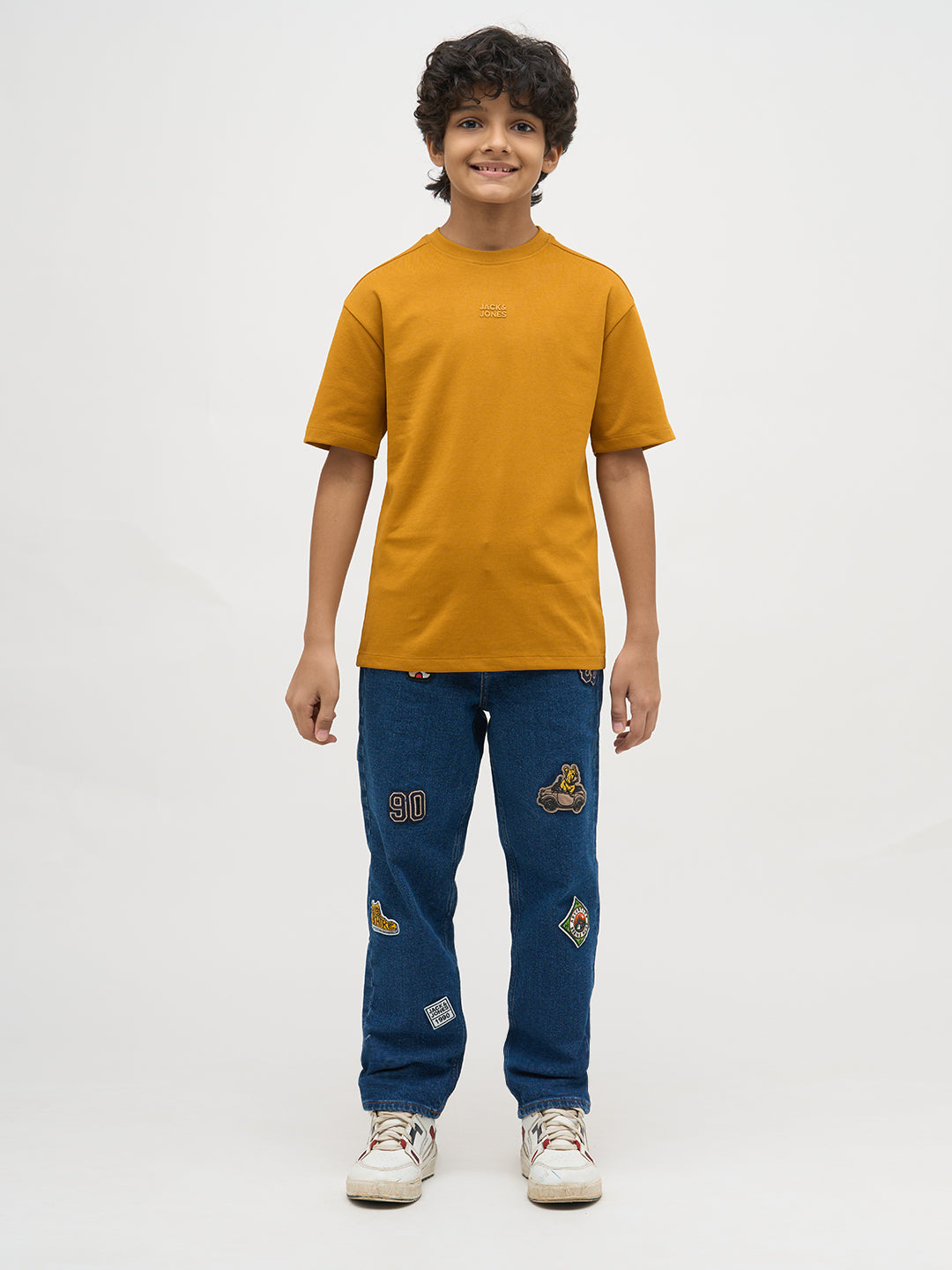 Boys Applique Print Loose Fit Jeans