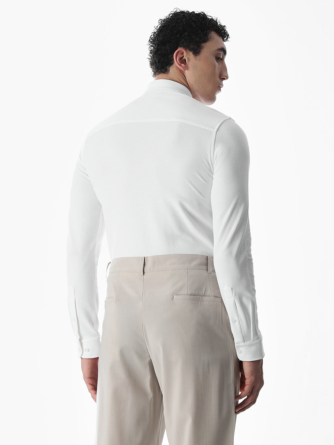 Stretch Slim Fit White Shirt