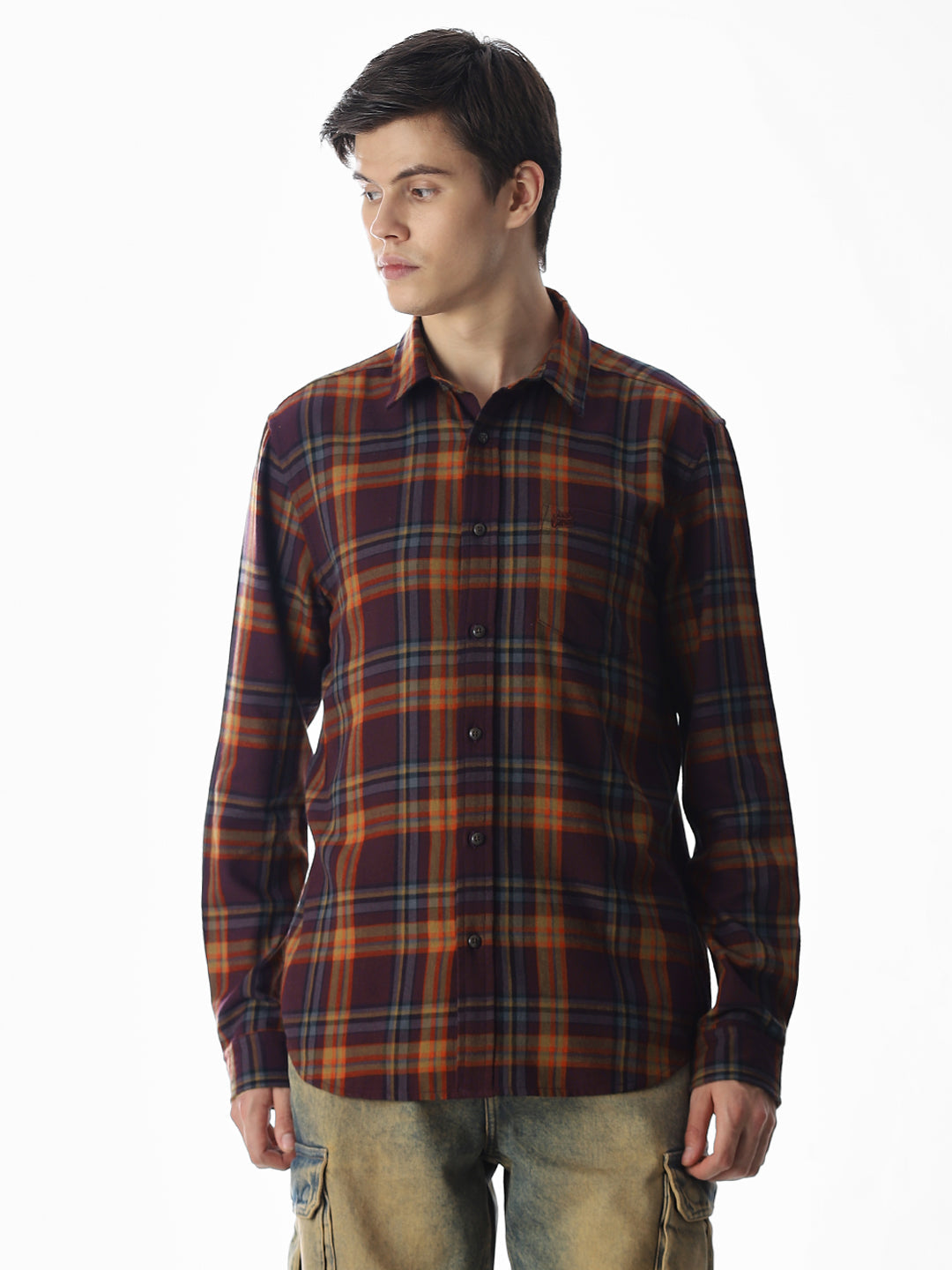 Striped Cotton Full Sleeves Shirt