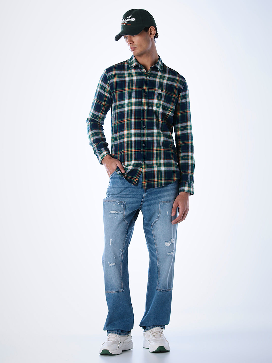 Regular Fit Check Cotton Shirt