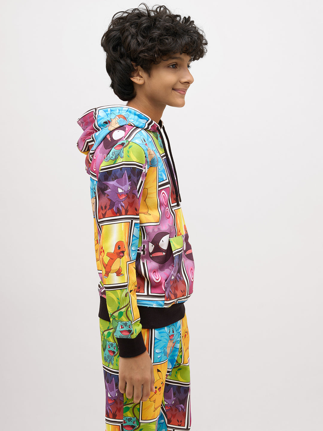 Boys Multi-Pokemon Print Hoodie