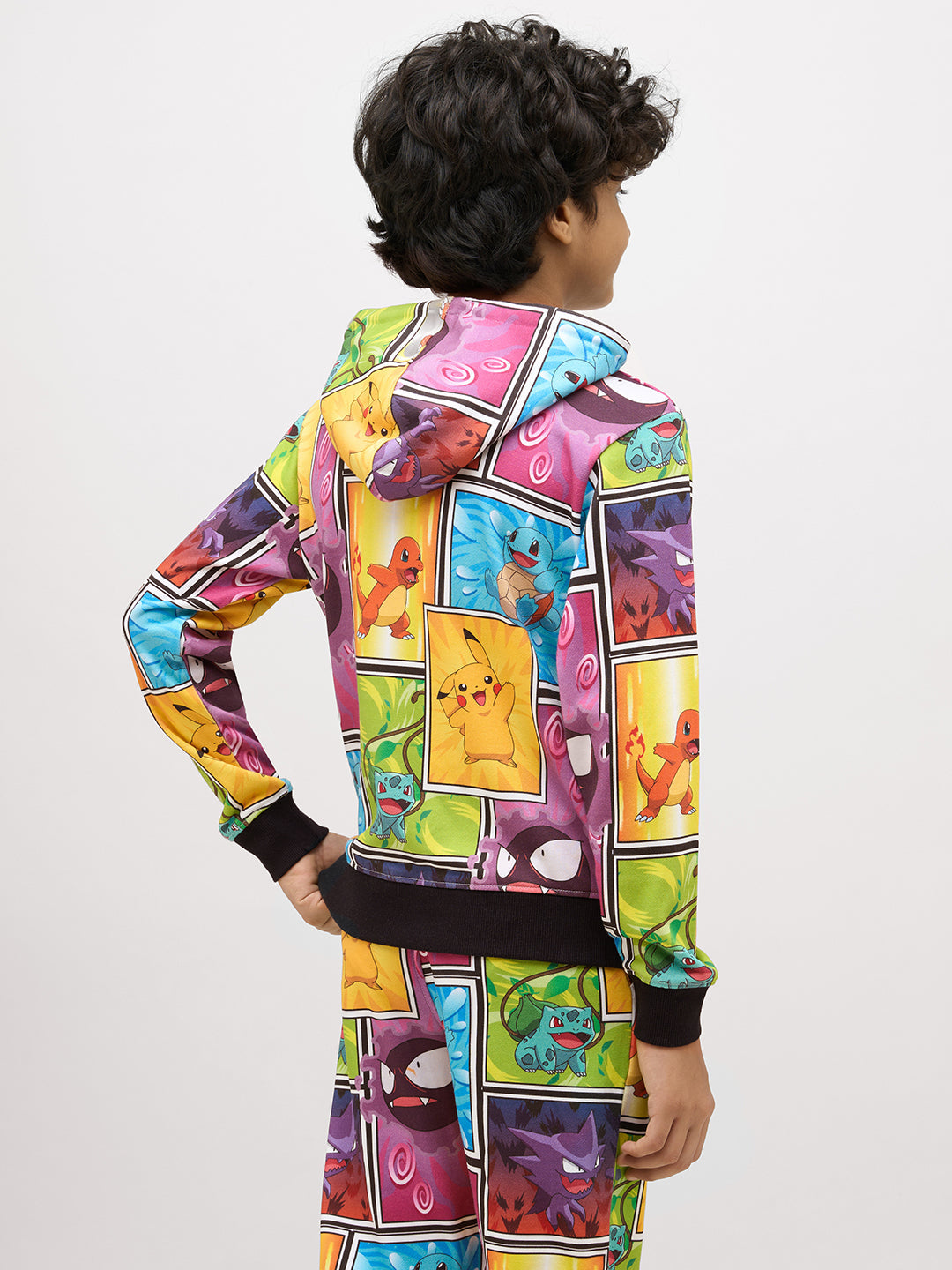 Boys Multi-Pokemon Print Hoodie