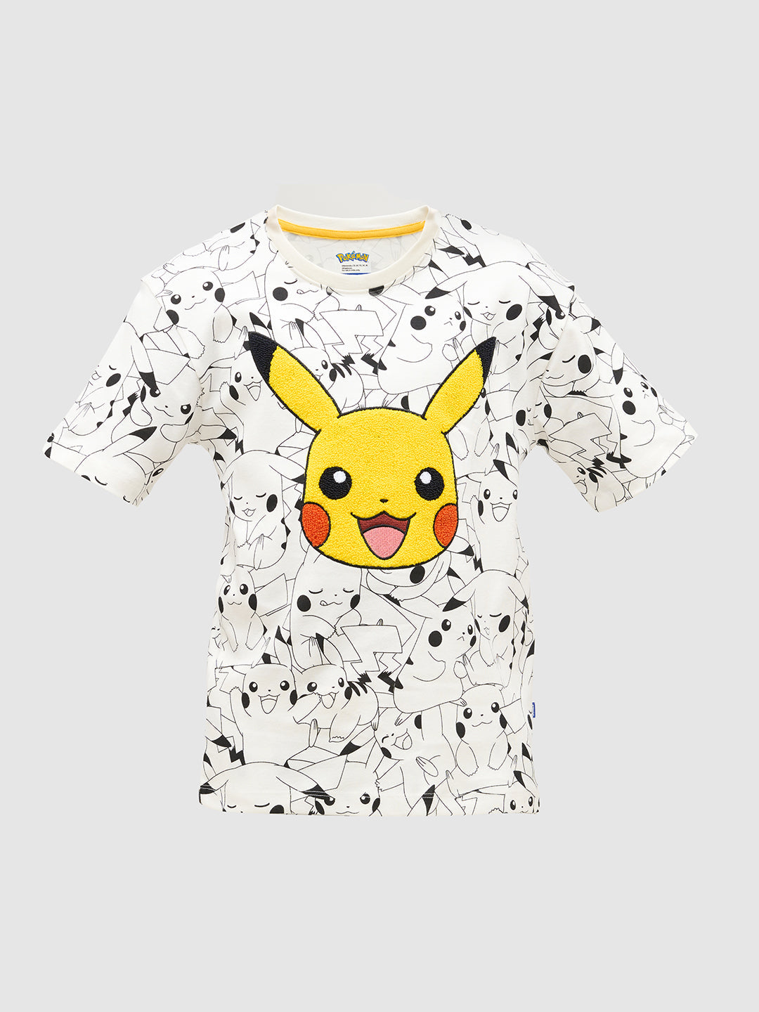 Boys Pikachu Print Cotton T-shirt