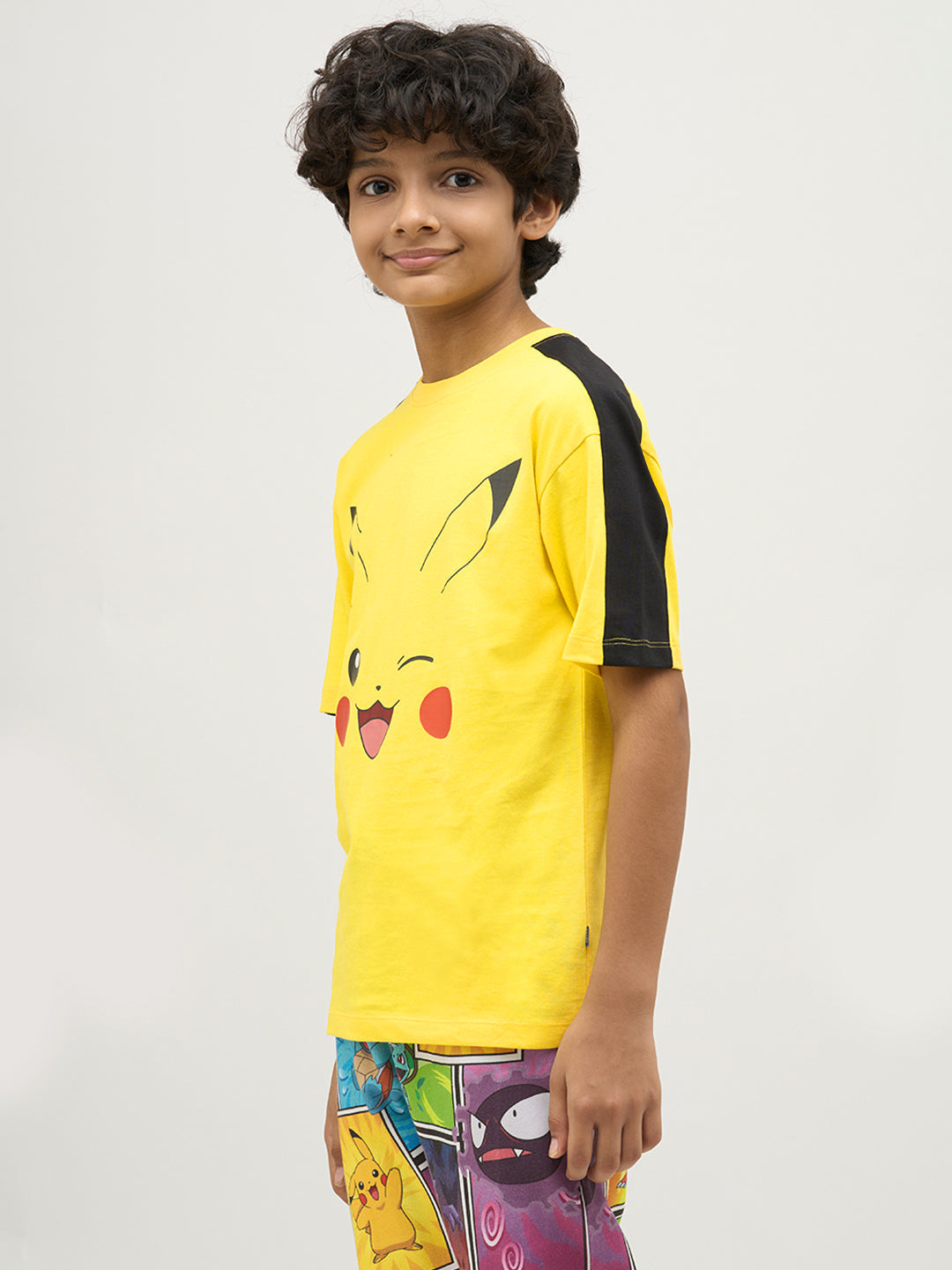 Boys Pikachu Wink Print T-shirt
