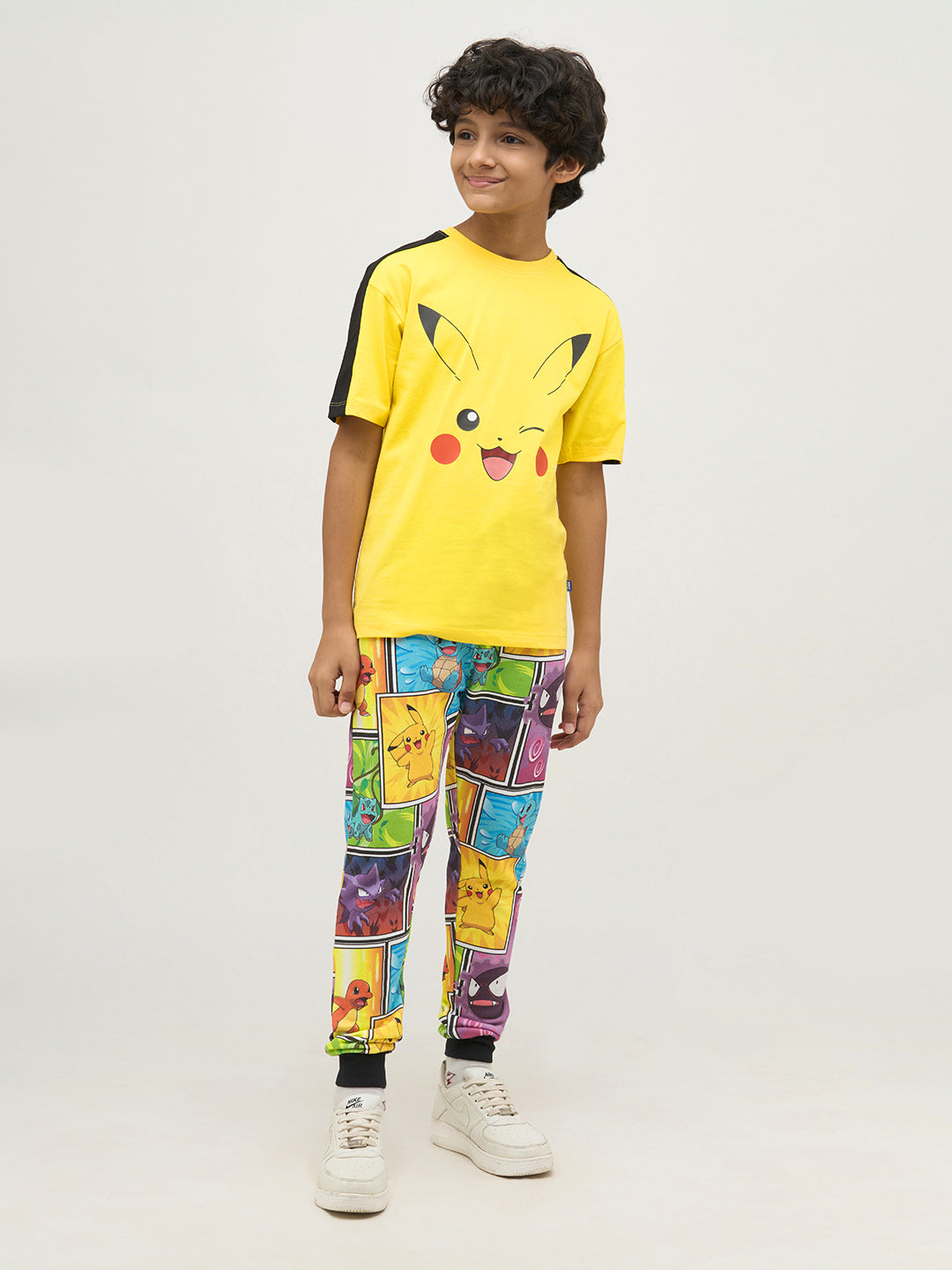 Boys Pikachu Wink Print T-shirt