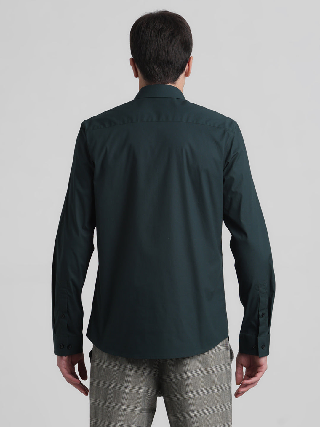 Dark Green Slim Fit Formal Shirt