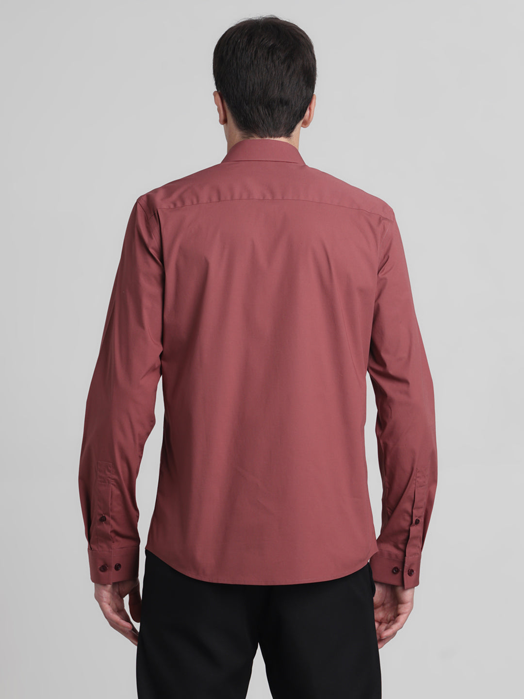 Brown Slim Fit Formal Shirt