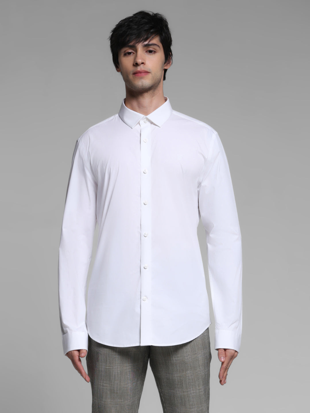 White Slim Fit Formal Shirt