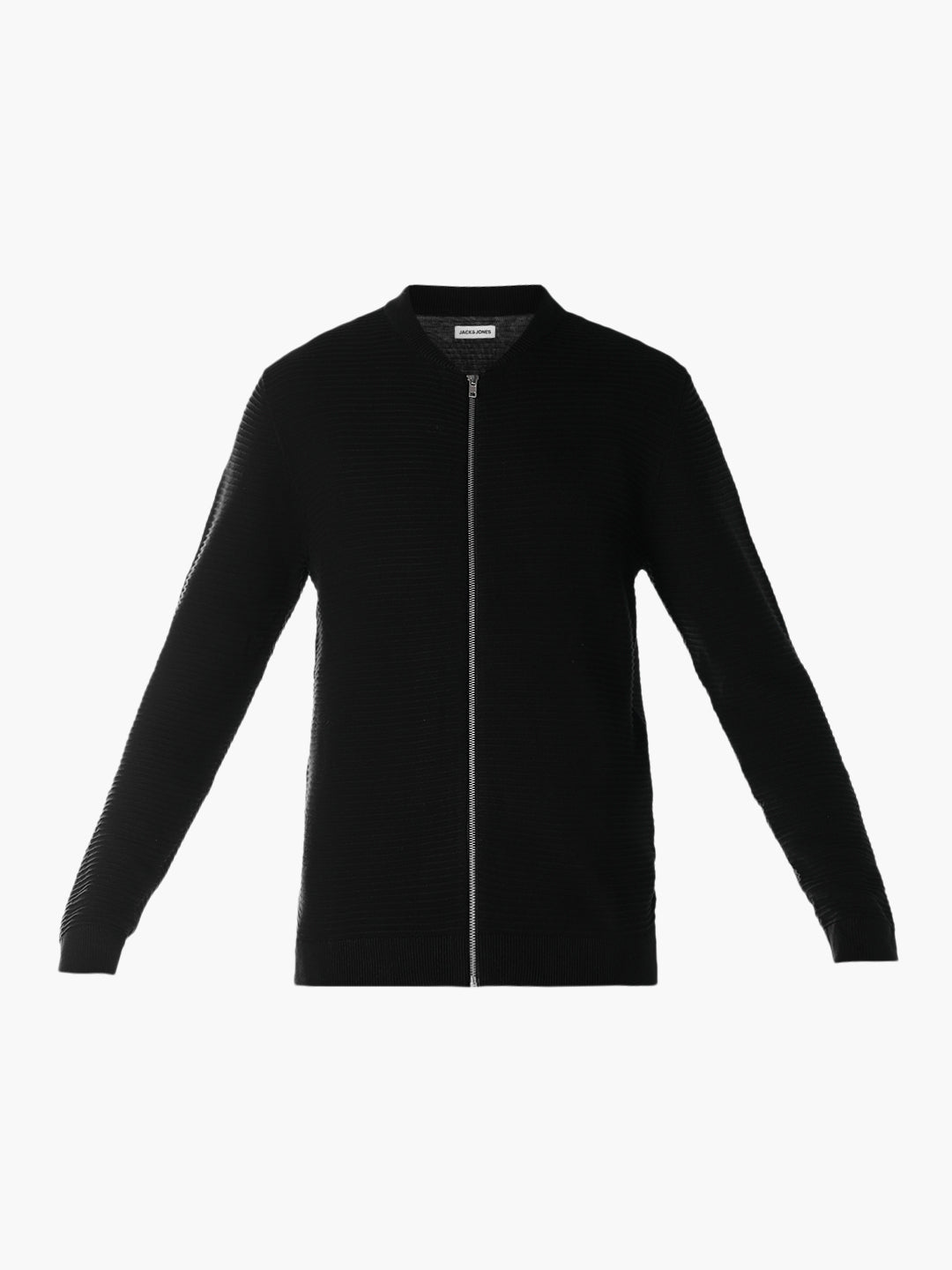 Black Zip-Up Cardigan