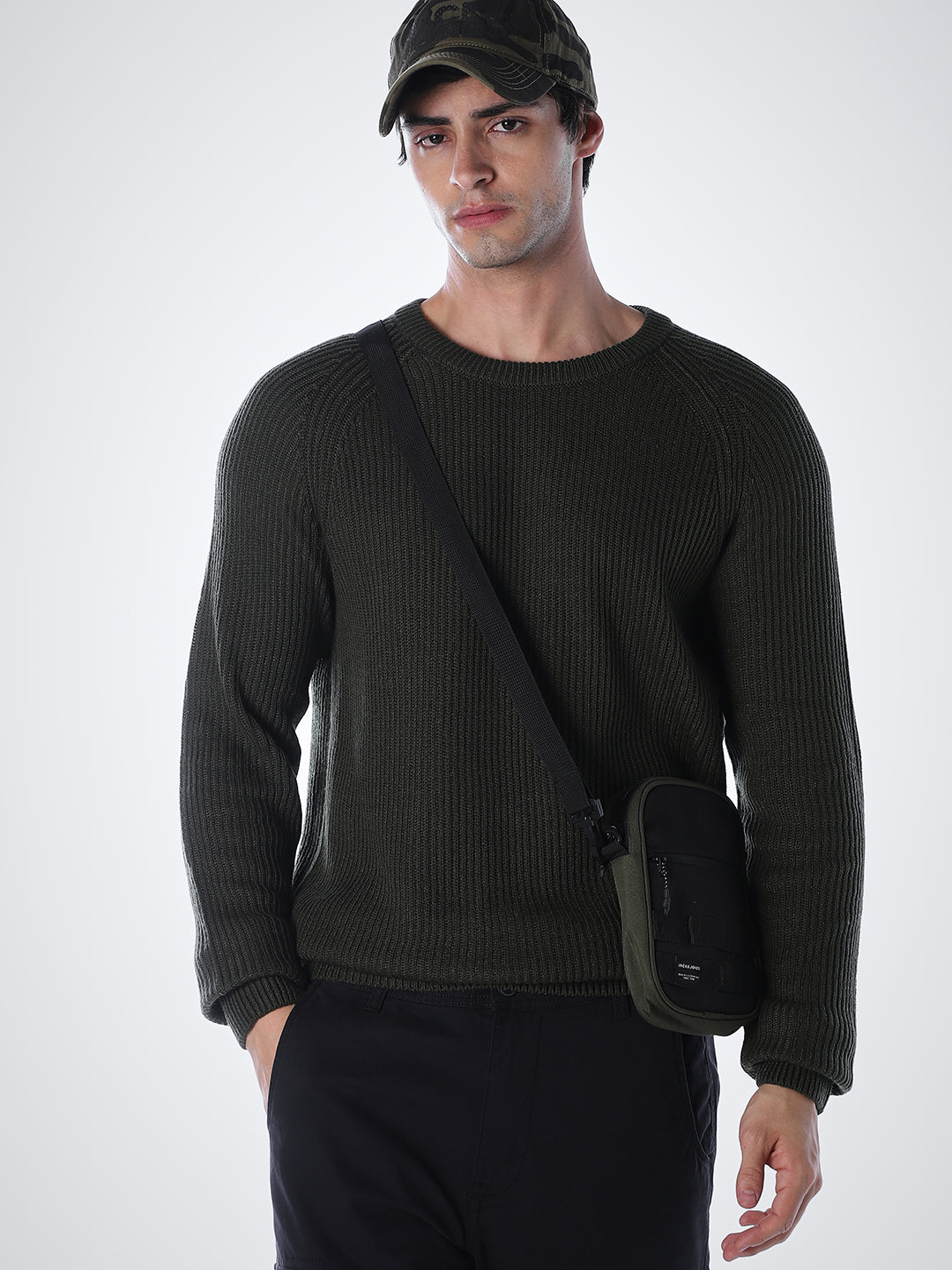 Green Relaxed Fit Pullover