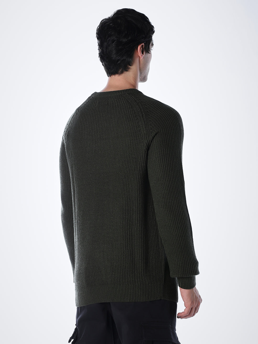 Green Relaxed Fit Pullover